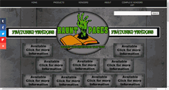 Desktop Screenshot of hauntpages.com